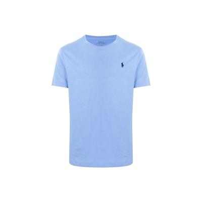 Polo Ss22 Logo Embroidered Casual Crew Neck Short Sleeve T-Shirt Men T-Shirts Blue 710671438-230