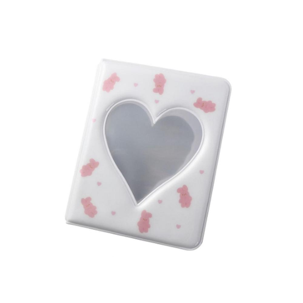 Pastic Hollow Picture Storage Case Ins Love Heart Photo Album Cartoon Bear Photo Album Mini Photo