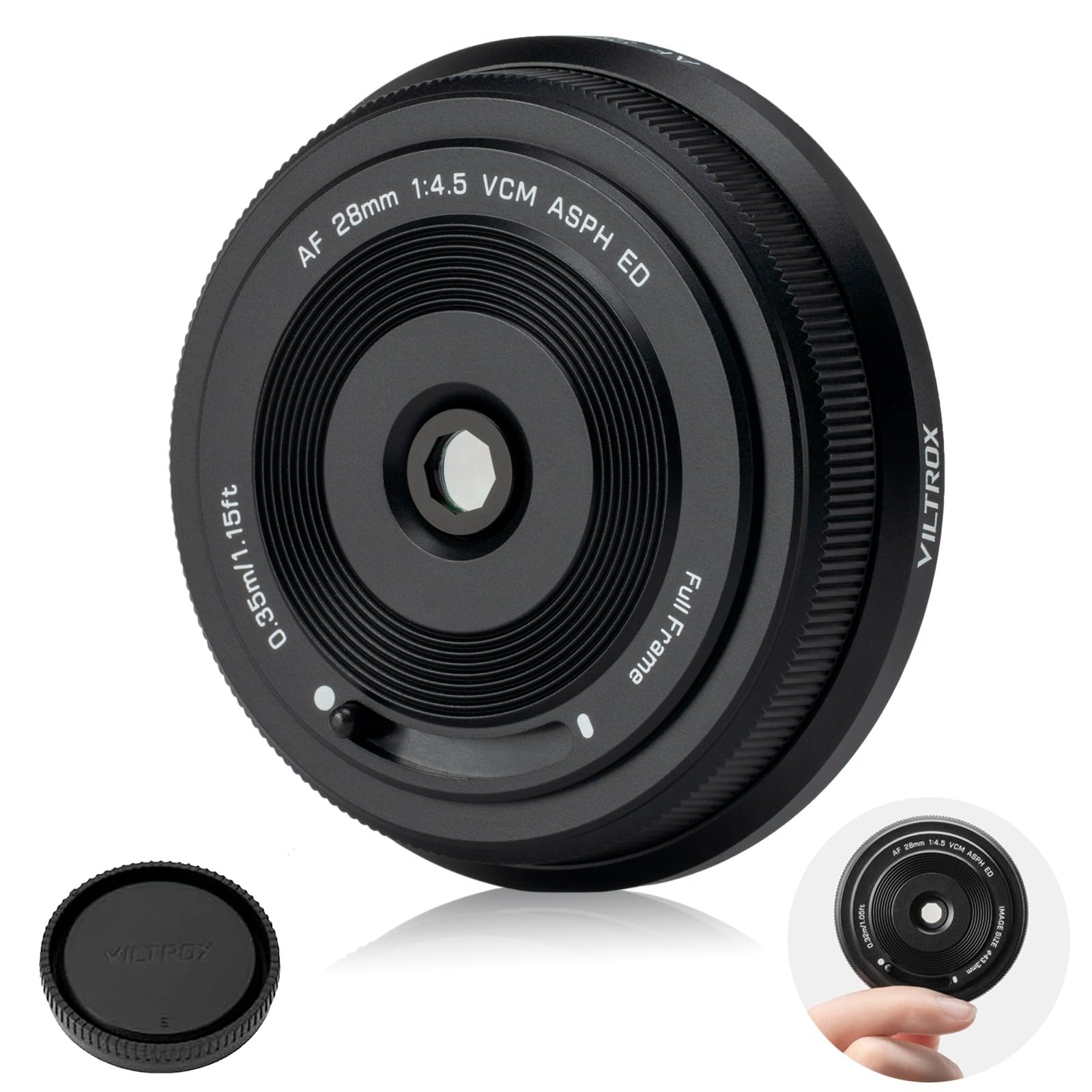 

VILTROX 28mm AF Pancake Full Frame Lens Autofocus Wide Angle Prime Lens for Nikon Z Mount Camera Z5 Z50 Z50II Z6 Z6II Z7 Z7II ZFC Z30 Z9 Z8 ZF Z6III