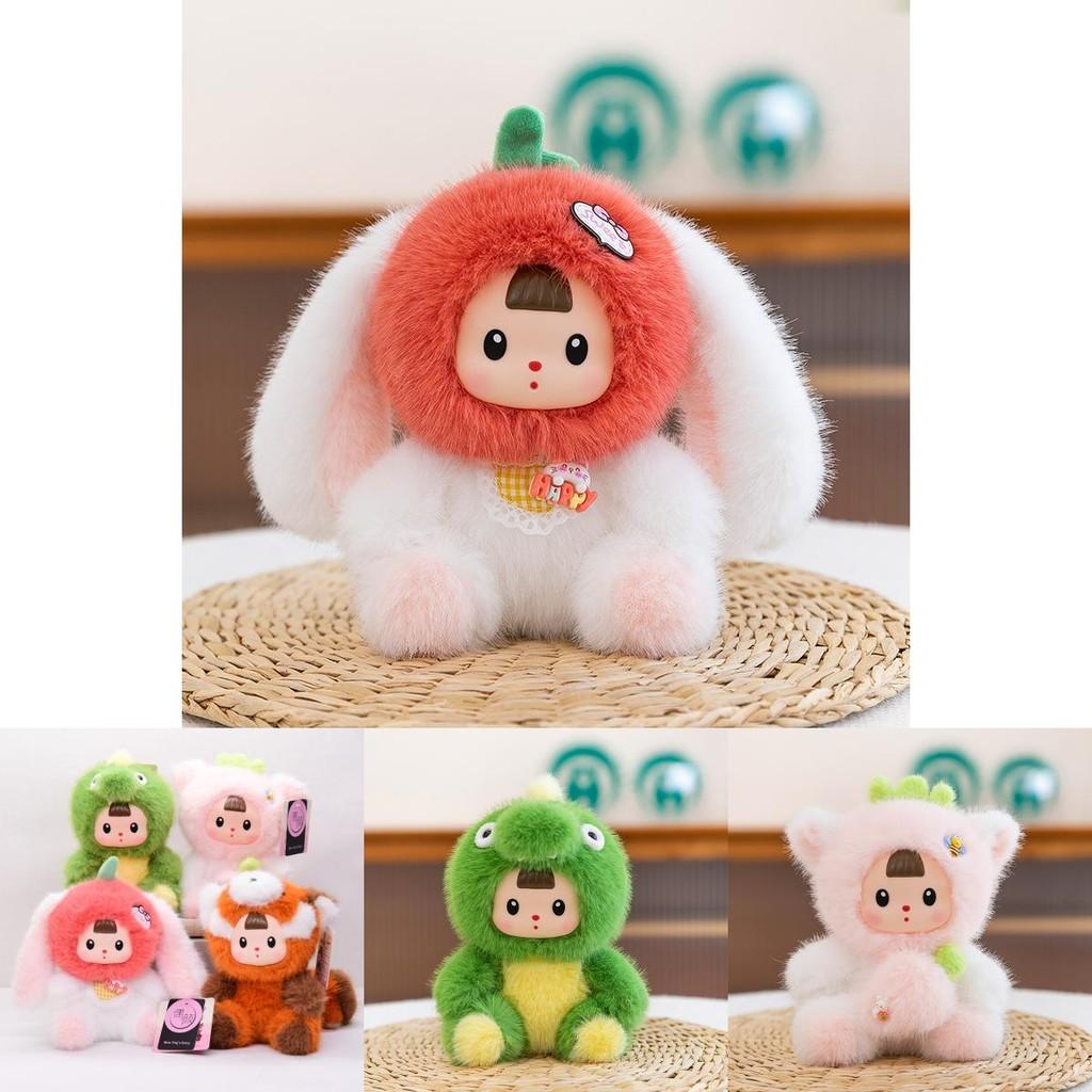 Strawberry Cat Plush Toy With Short Pile Soft Plush For Kids And Collectors