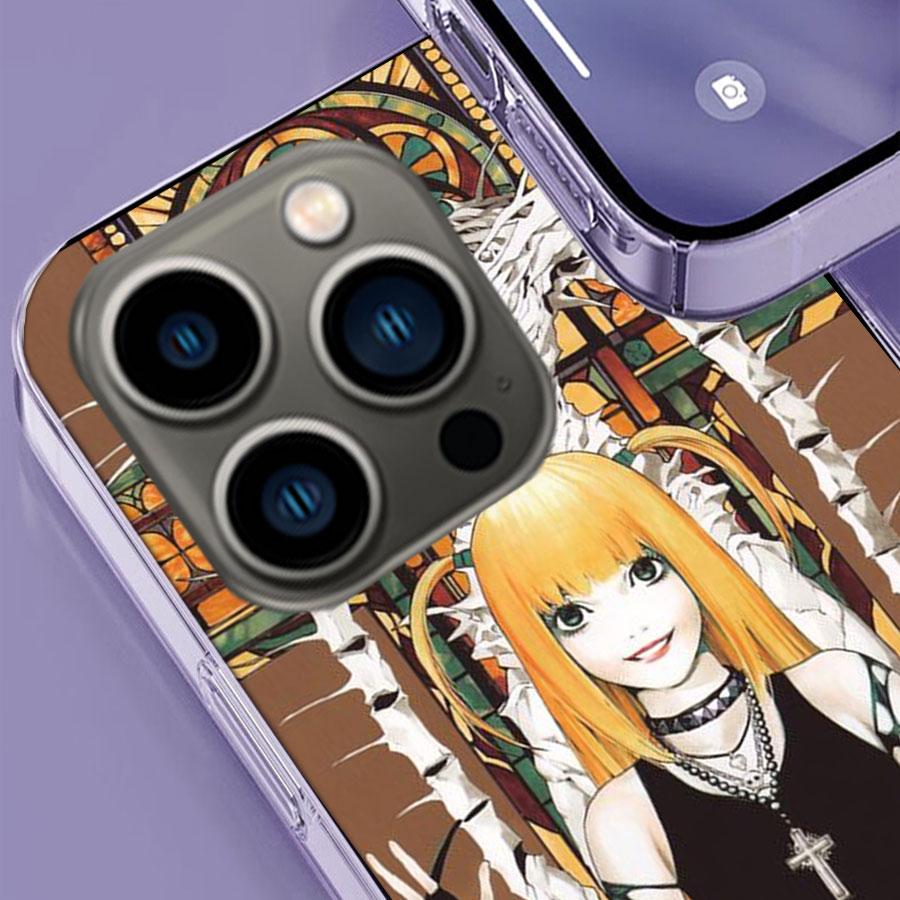 Anime Death note Amane Misa Phone Case For Iphone 17 Air 15 Pro 14 Plus 16 Pro Max 12 13 Mini 11 16E X XS Cover Cute Fundas