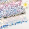 New Arrival Rainbow Holographic Sequin Embroidery Mesh Fabric for Birthday & Party Decoration