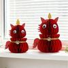 3D Telescopic New Year Home Decoration Funny Horse Year Paper Ornament  Gifts