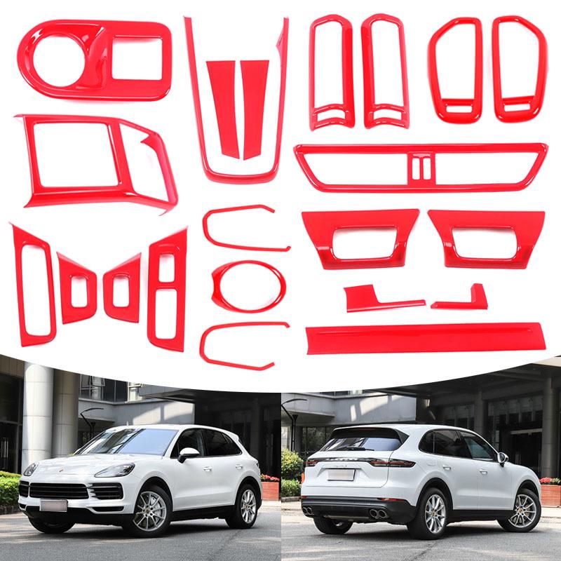 Porsche Cayenne (2018-2022) Gear Shift Knob & Cup Holder Frame for Center Console