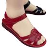 Women's Open Toe Wedge Sandals  Summer Shoes New Retro Hook&loop Flat Sandals for Women Outdoor Ladies Casual Sandalias