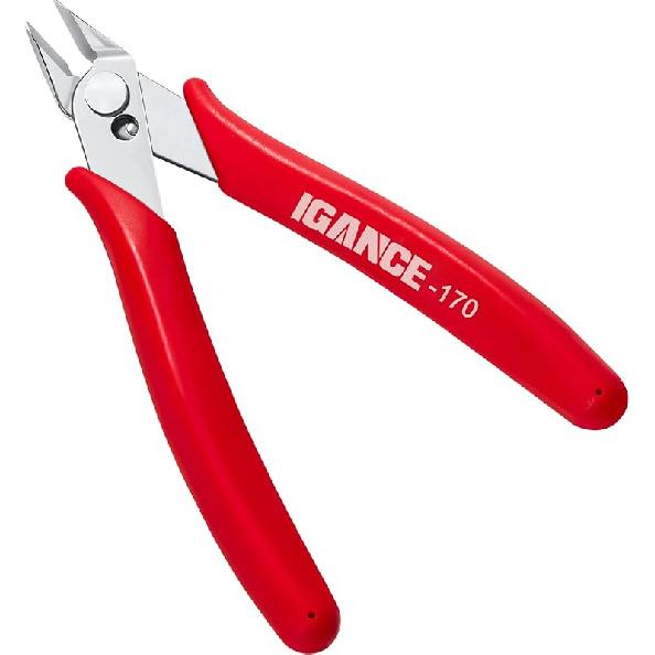 IGAN-170 Wire Cutters, Precision Electronics Flush Cutter, One of the Strongest and Sharpest Side Cutting pliers with an Opening Spring, Ideal for Pack 1