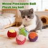 Colorful Plush Cats Toy Balls With Crinkle Sound - Interactive Catnip Toys For Kittens & Cats (Random Colors)
