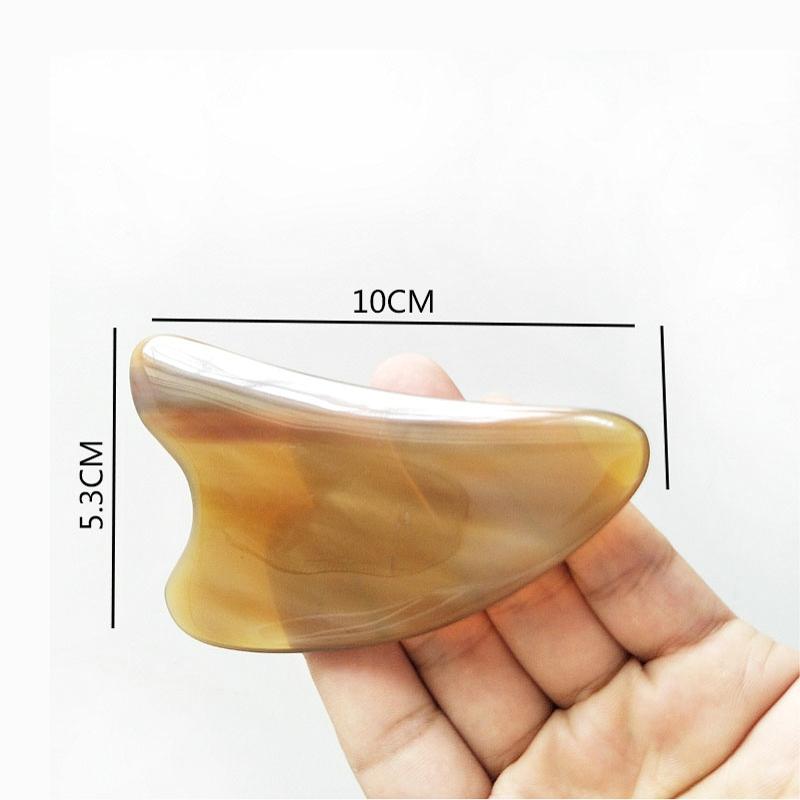 Gua Sha Tool Large and Wide S-type Facial Beauty Is Better. Scratch Board Genuine Natural White Buffalo Horn Scraping Massage