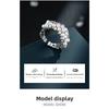 Pearl Zircon Open Ring Micro-set Exquisite Index Finger Ring Ring