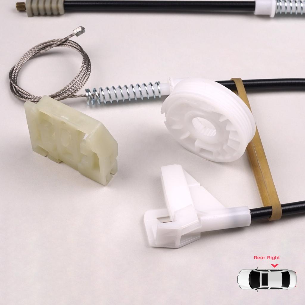 EWR548 Power Window Regulator Repair Set Rear Right Door for Skoda Octavia MK1 1U 1U2 1U5 2001-2010 4/5 Door Facelift 1U0839462B