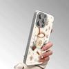 Christmas Snowflake Pattern Glass Electroplated Silver Phone Case For iPhone 17 16 15 14 13 12 11 Pro Max Plus 16E 17 Air Cover