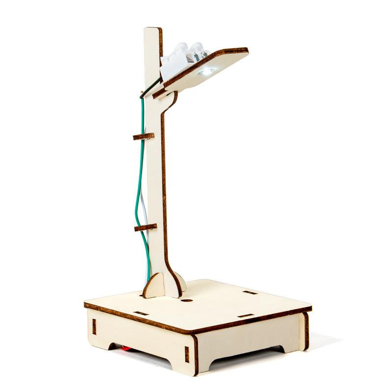 

Science Diy Voiceactivated Wooden Street Light With Educational Materials For Kids