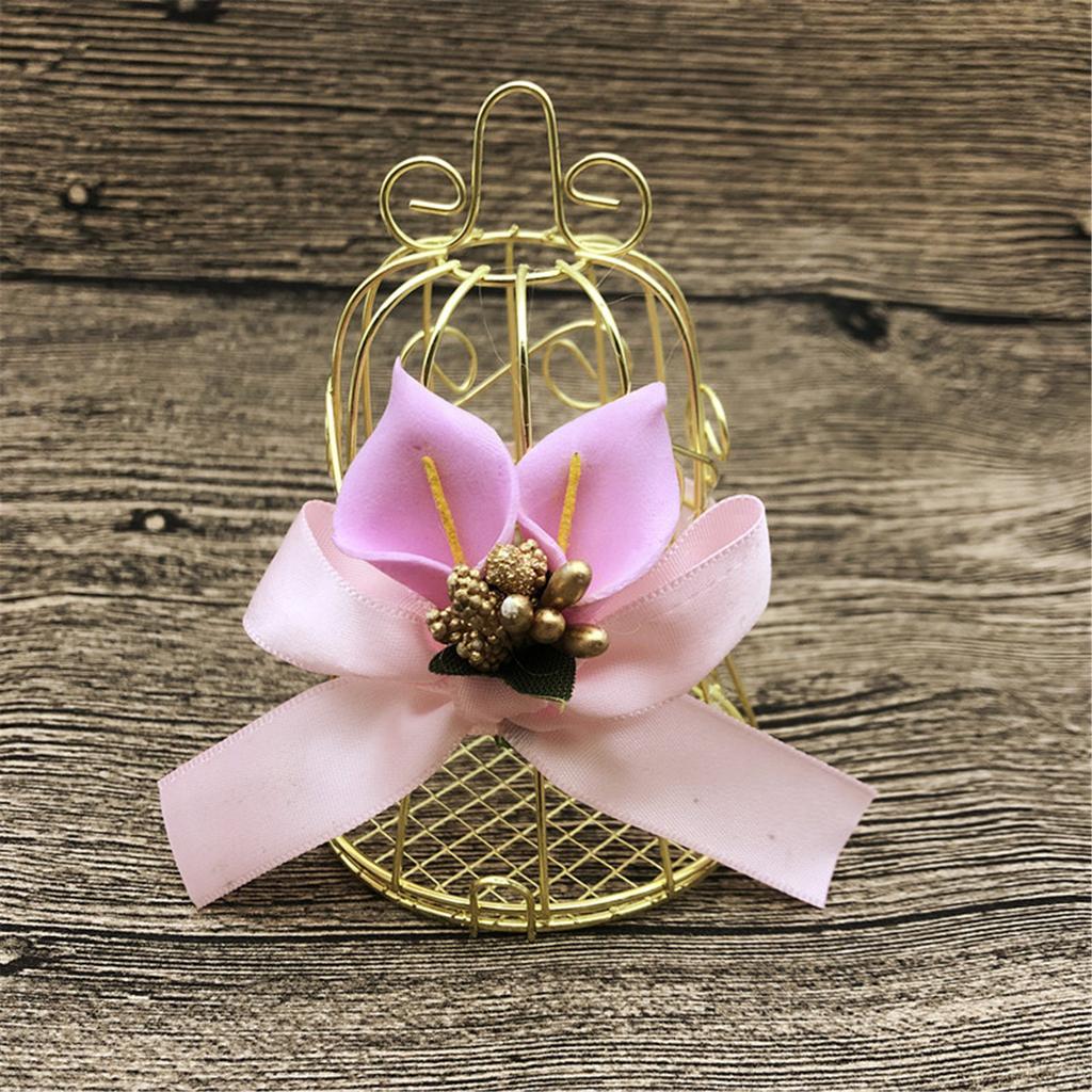 Pack of 6 Hollow Birdcage Iron Candy Box Jewelry Small Item Holder Exquisite Craftsmanship for Storing Small Accessories