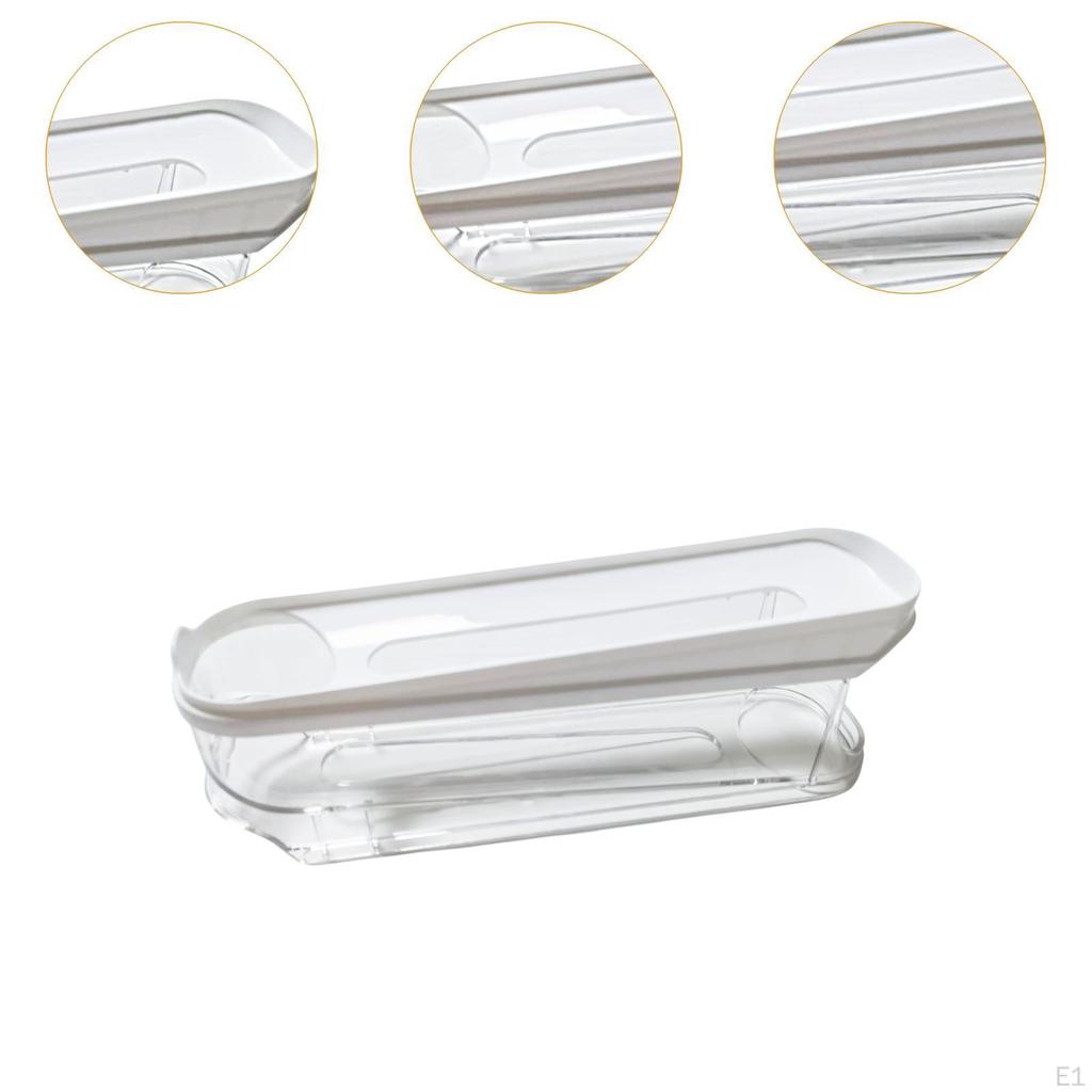 Automatischer rollender Eierablage-Organizer-Behälter für Kühlschrank und Arbeitsplatte