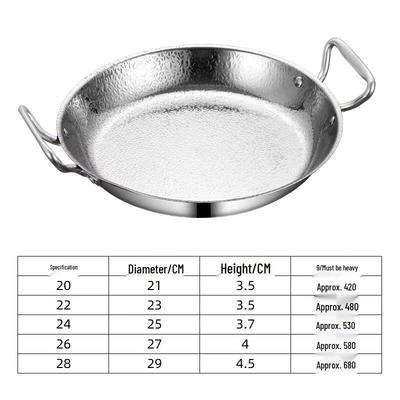 ZISIZ Gold Non-Stick Double Handle Seafood & Hot Pot