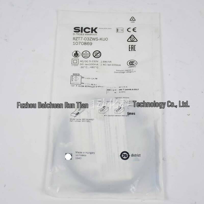 Sick Cylinder Sensor T-Slot RZT7-03ZWS-KU0 1070869 - Brand New, Original In Stock RZT7-03ZWS-KU0