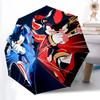1 szt. Automatyczny składany parasol Sonic vs Shadow - Kompaktowa konstrukcja z 8 żebrami, Wytrzymałe tworzywo sztuczne i żelazo, Do codziennego użytku F010611
