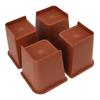4PCS Heavy Duty Bed Chair Riser L Shaped 6in Anti Slip Furniture Extra Raiser for Bedroom