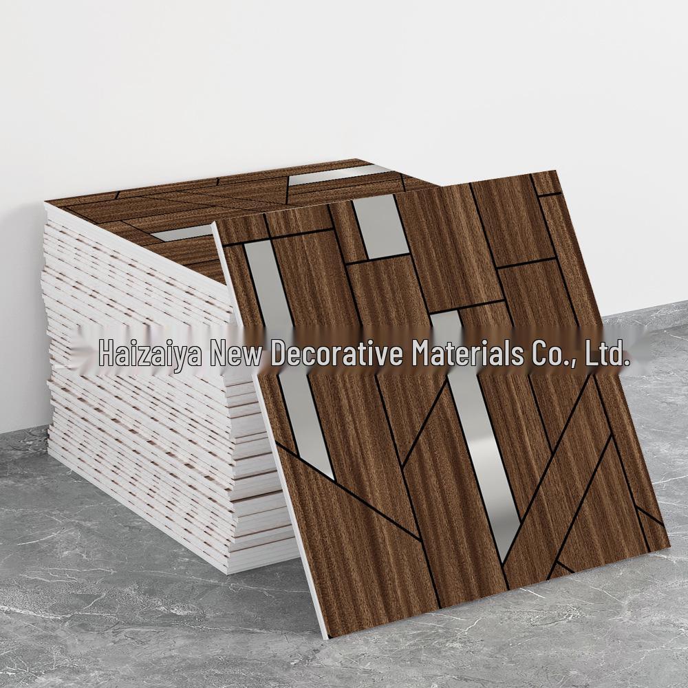 Imitation Tile 3D Wall Stickers: Self-Adhesive, Aluminum-Plastic Panels for Bathroom & Kitchen Renovation.