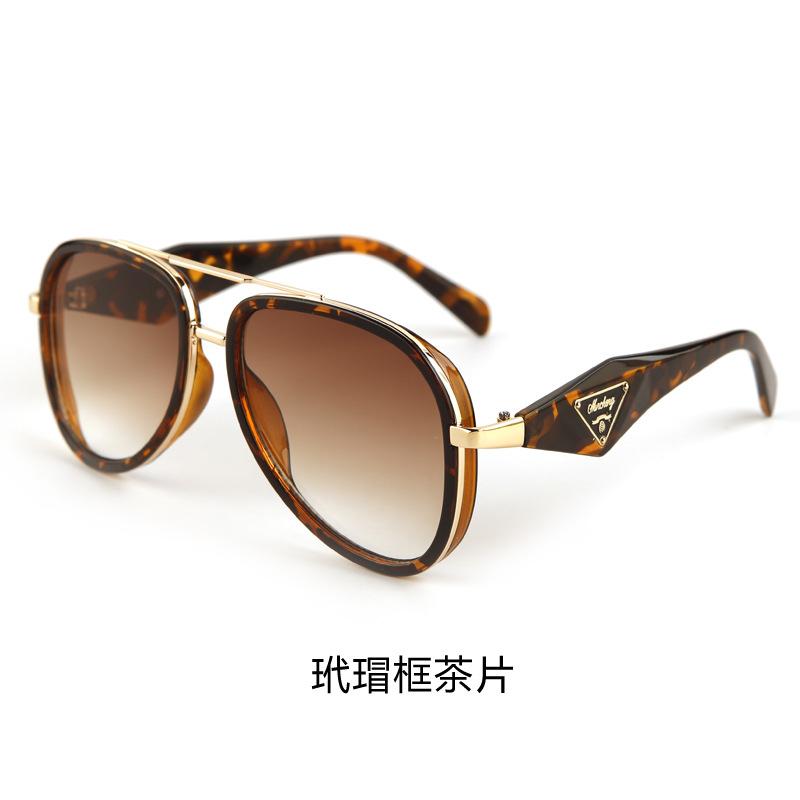 European and American trend metal pilot sunglasses female personality YK street shot glasses men's toad glasses sunglasses fashion trend