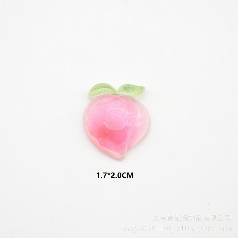 Colorful Crystal Faceted Fruit Pendant Diy Projects Cartoon Plastic Material
