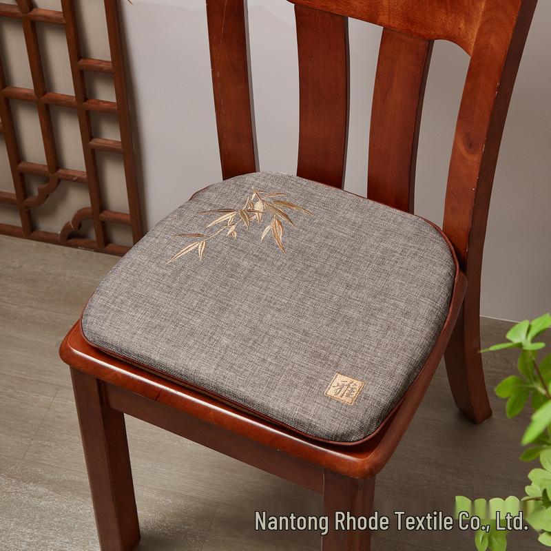 Chinese Rosewood Sofa & Dining Chair Cushion Set with Embroidered Tea Chair Cushion