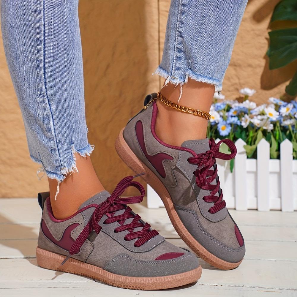 Ladies' Elegant Retro Style Lightweight Running Sports Shoes, Comfortable All Year Round, Fabric Lining, Ladies' Sports Shoes