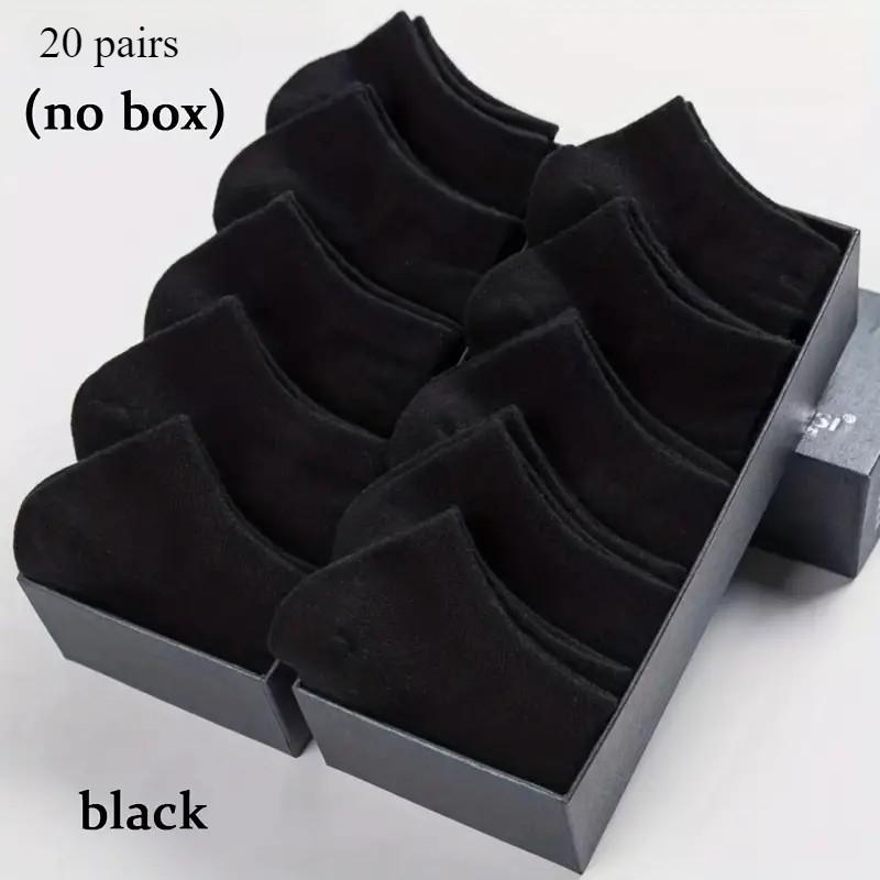 20 Paar Unisex Atmungsaktive Polyester Knöchelsocken Bequeme Deodorant Schweißabsorbierende Einfarbige Niedrig geschnittene Socken für den Sommer