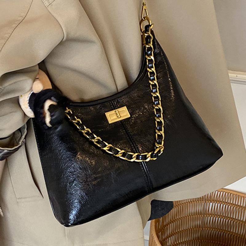 Modische und einfache Tasche, Retro-Umhängetasche, Ketten-Achseltasche