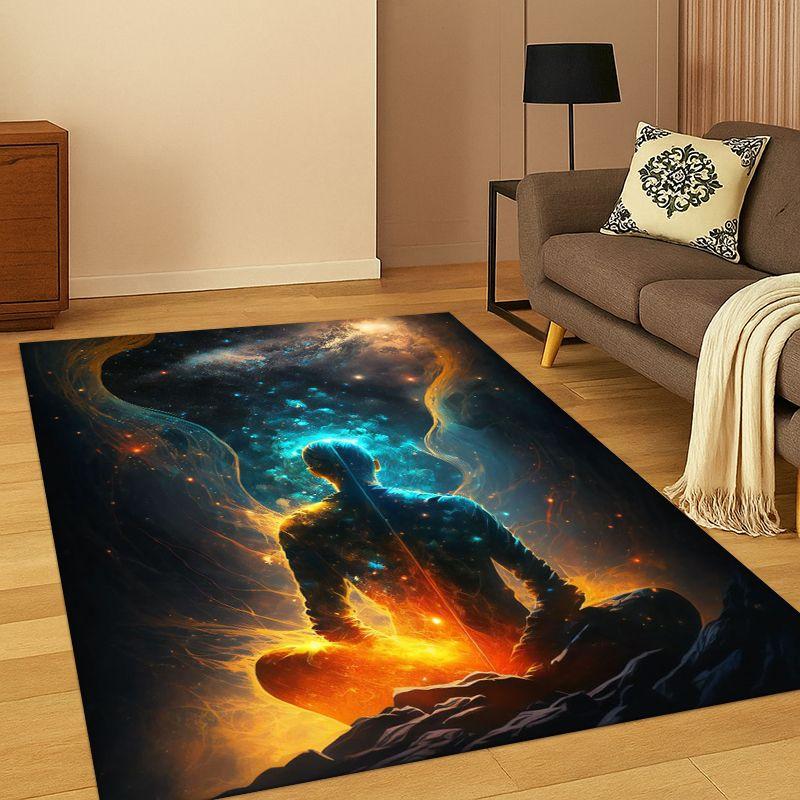 

Tappeto Yoga Energia Cosmica Arcobaleno 33 Chakra per Meditazione, Tappeto per Camera da Letto, Soggiorno, Divano, Zerbino, Decorazione Casa 40x60cm