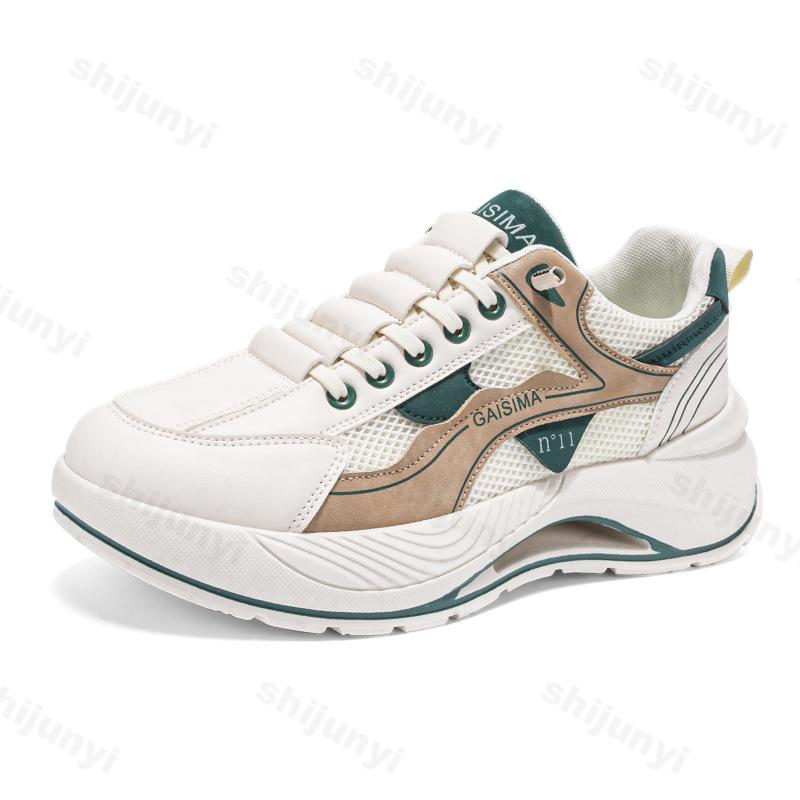 Fashion New Men's Shoes Spring 2025 Mesh Breathable Casual Sports Casual Shoes Versatile Thick Sole Height Increasing Chunky sneakers