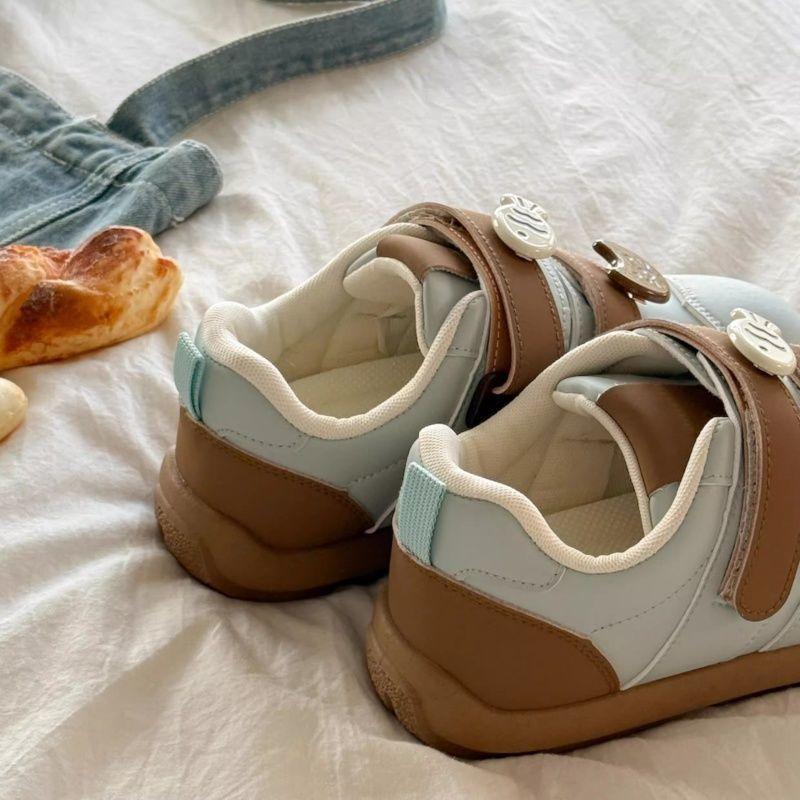 Niche design puff shoes new Velcro shoes trendy versatile casual student board shoes white shoes