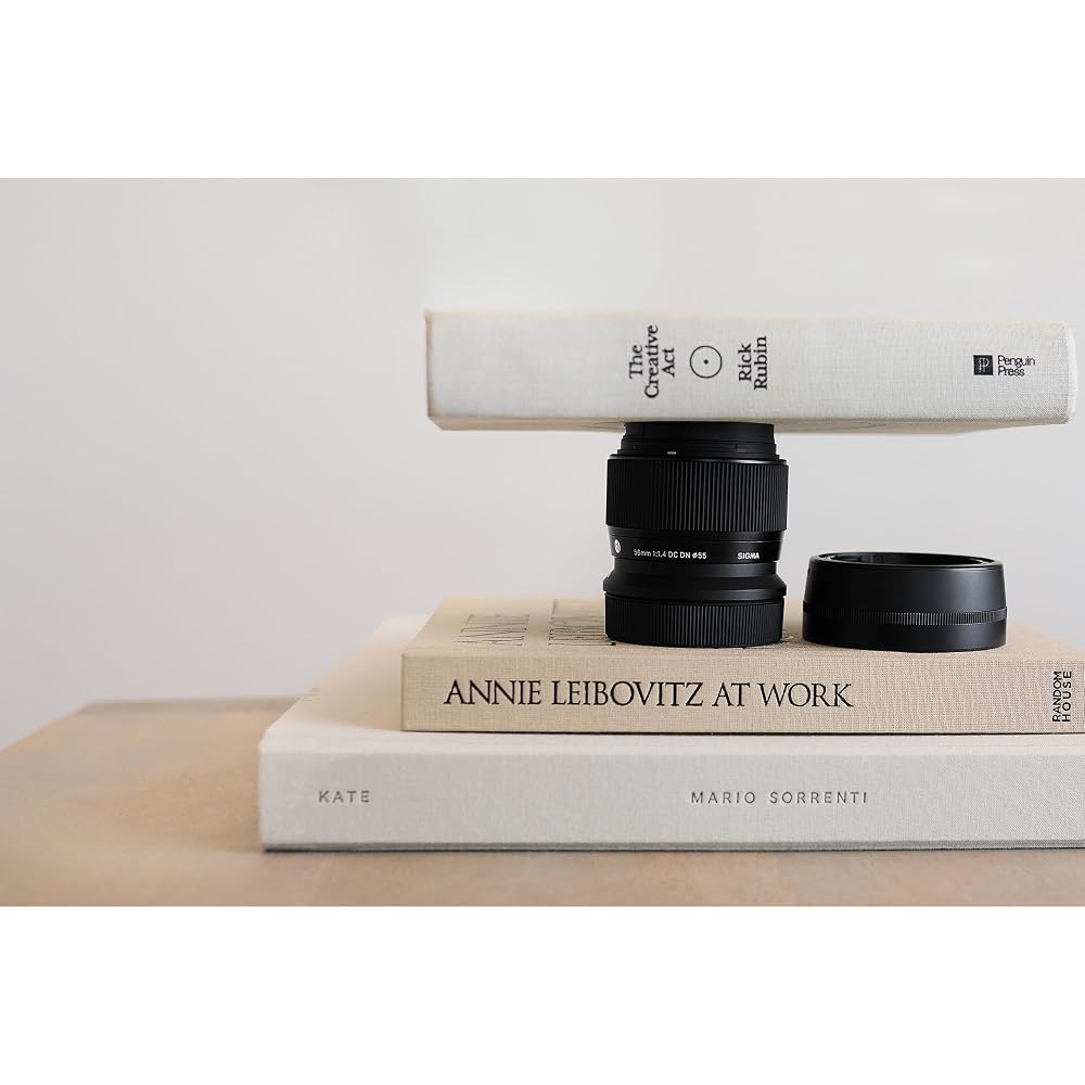 Sigma 56mm F1.4 DC DN lens for Canon RF mount, prime telephoto, APS-C mirrorless camera, Contemporary.