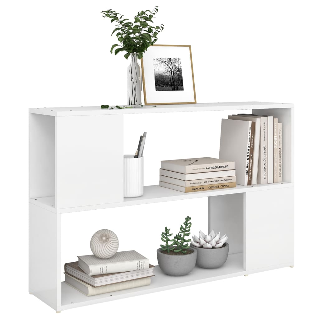 Bookshelf White 100x24x63 Cm Particleboard