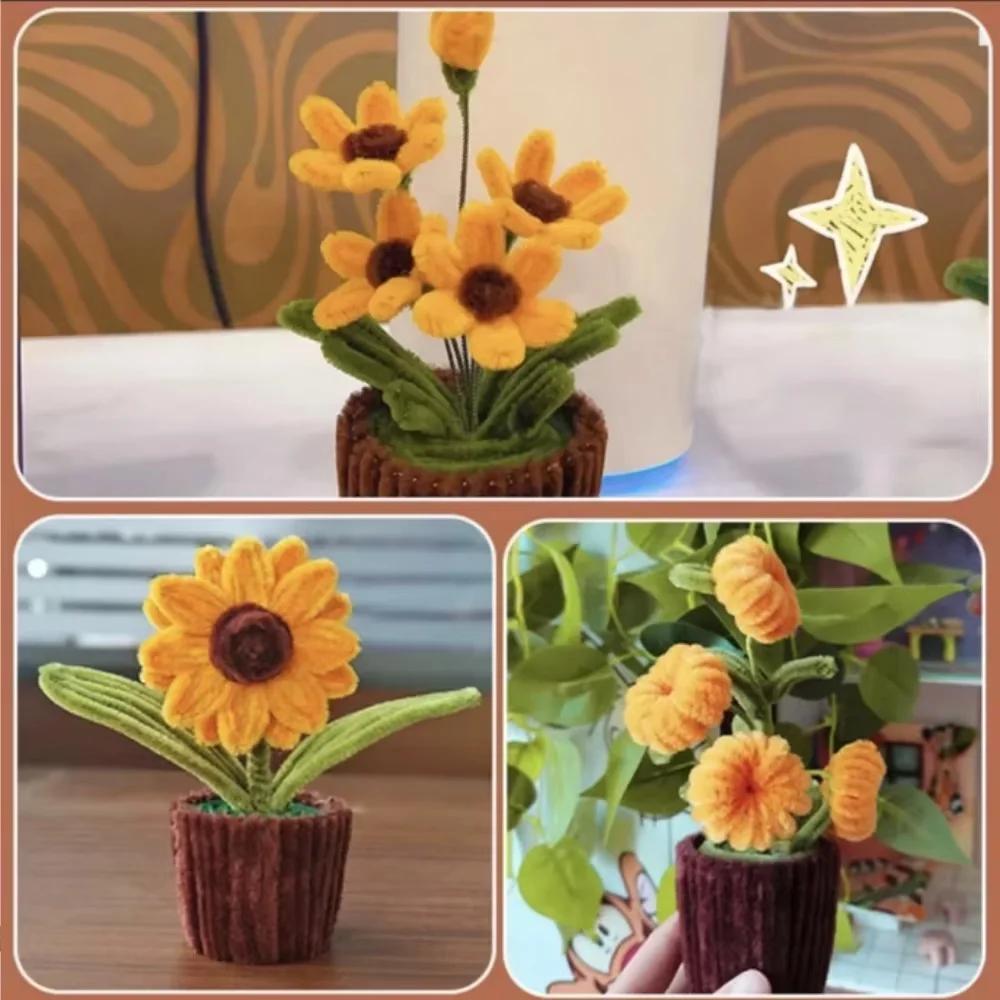 100/300pcs Pipe Cleaners Chenille Stem Craft Flower Supplies, 3 Colors Pipe Cleaners Set for DIY Art and Craft Decorations