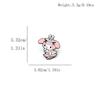 European & American Cartoon Brooch: Cinnamoroll, Pochacco, Kuromi, Hello Kitty with Green Plant Imitation Enamel Alloy Badge