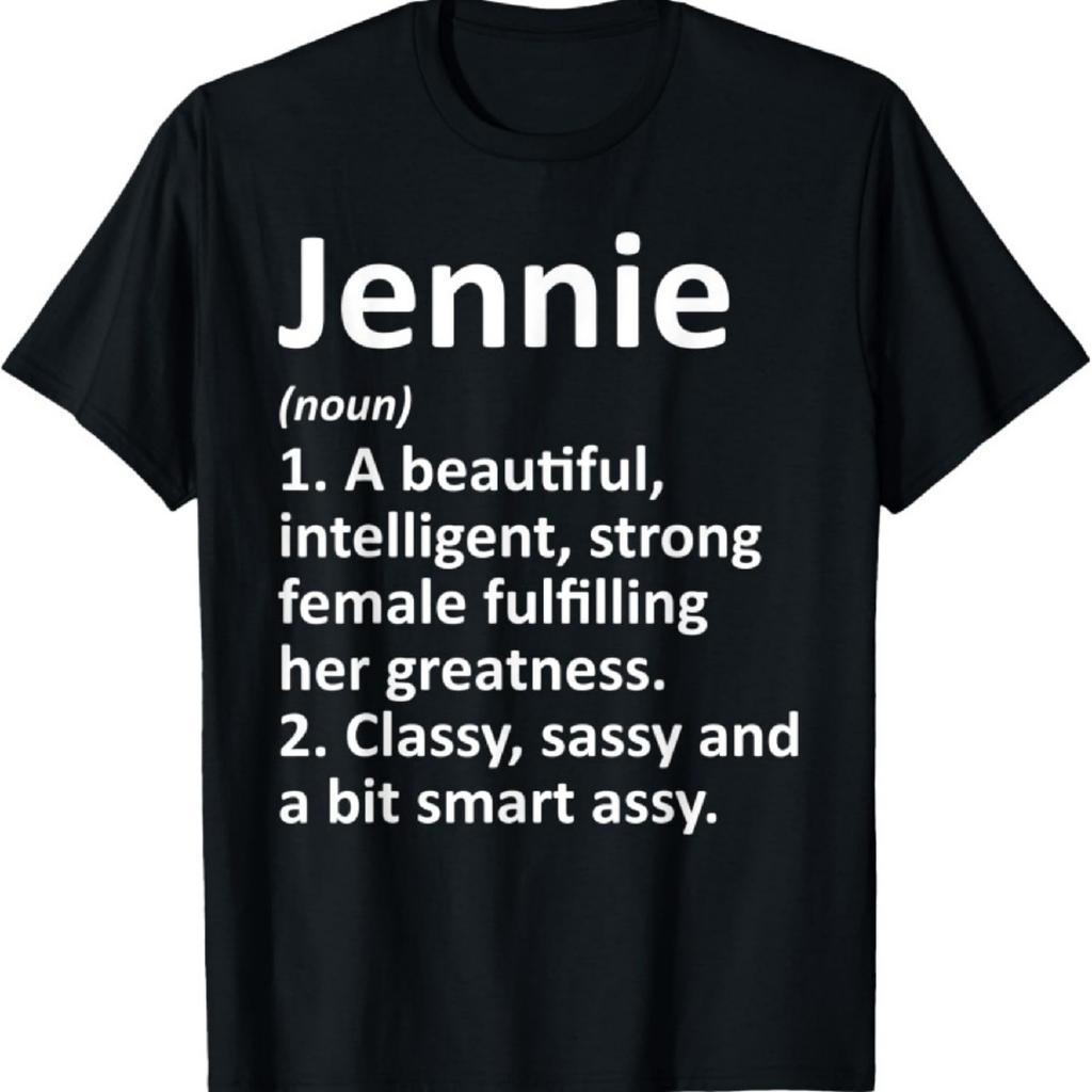 JENNIE Definition Personalisierter Name Lustiges Weihnachtsgeschenk T-Shirt