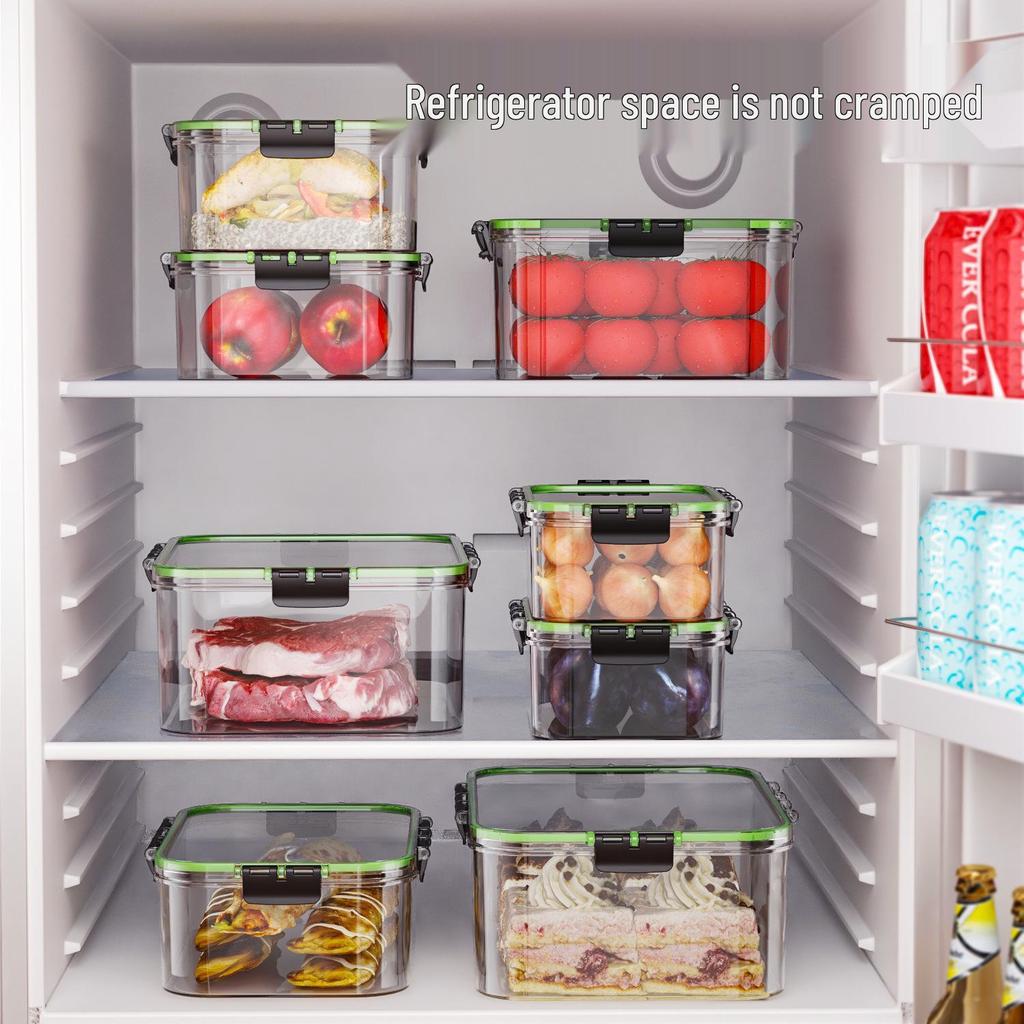 Multi-Layer Anti-Odor Food Storage Box for Rapid Freezing and Fresh-Keeping In Refrigerator/Freezer
