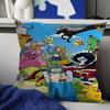 Adventure Time Con Finn Jake Copricuscini Cartone Animato Divano Decorativo Casa Stampa Double-sided Corto Peluche Carino Copricuscino