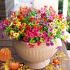 7-Pronged Eucalyptus Violet Artificial Flower Green Plant Bouquet Decoration Fake Flower Decoration