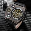 New Large Dial Multi-Time Zone Men's Watch Quartz Watch Men's Watch Personalized Casual Compass Watch