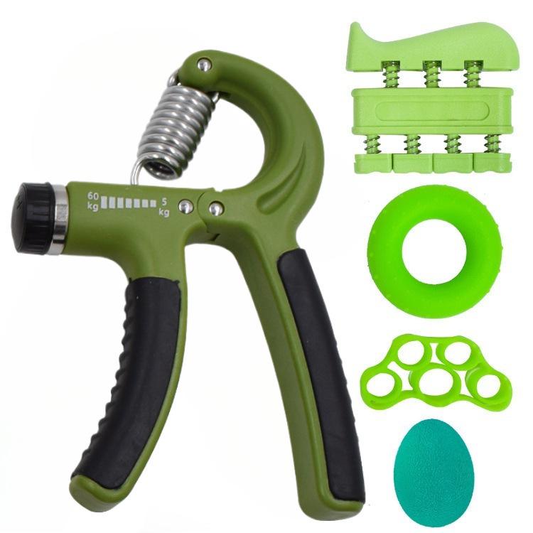 Hand Grip Strength Trainer Set: 5-Piece Kit for Finger Exercise, Rehabilitation, and Muscle Building