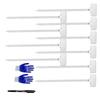 12pcs Plant Label Kit 201 Stainless Steel Garden Plant Label Set With Plastic Stakes For Marking Flowers Vegetables Herbs