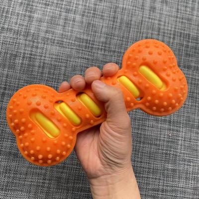 Osso Giocattolo per Cani Giocattolo Squeaky da Masticare Osso di Gomma Testurizzato Giocattolo Sicuro per la Pulizia dei Denti per Cuccioli in Dentizione e Cani di Taglia Grande Cura Orale