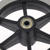 6 Inch Rubber Wheels Smooth Flexible Heavy Duty Wheelchair Front Castor Solid Shopping Cart Wheel Wheelchair Replacement