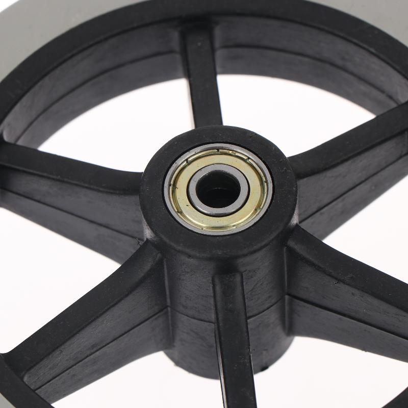 6 Inch Rubber Wheels Smooth Flexible Heavy Duty Wheelchair Front Castor Solid Shopping Cart Wheel Wheelchair Replacement