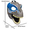 Halloween Opening Dinosaur Mask Halloween Foldable Latex Dinosaur Masque for Halloween Themed Party Accessory