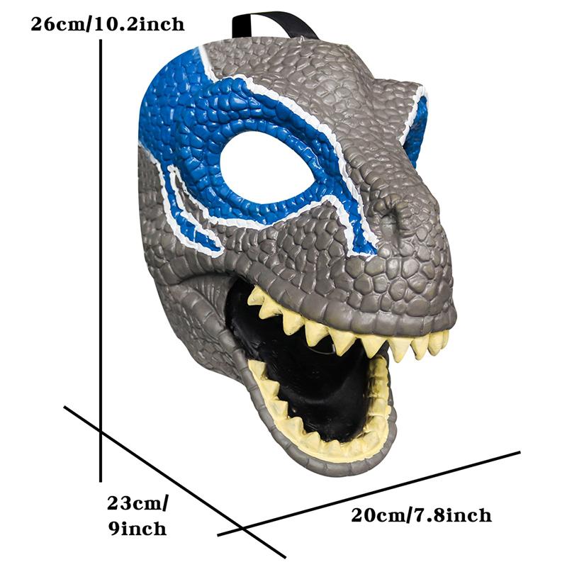 Halloween Opening Dinosaur Mask Halloween Foldable Latex Dinosaur Masque for Halloween Themed Party Accessory