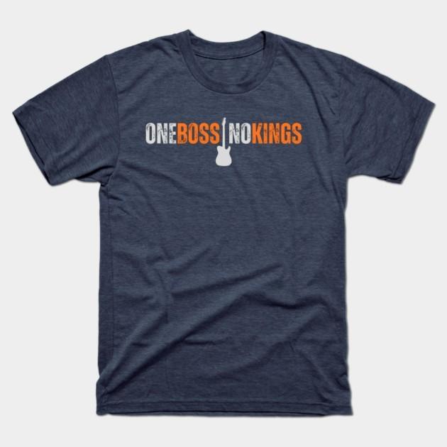 One Boss No Kings Shirt Guitar Music Lover Tee Rock Fan Shirt, Unisex Tshirt XL