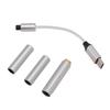 USB C to AUX Headphone Jack Adapter Support 32bits 384kHz PCM USB Type C to 2.5mm 3.5mm 4.4mm Headphone Jack Adapter